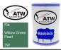 Preview: Kia, Willow Green Pearl, 3W: 500ml Lackdose, von ATW Autoteile West.